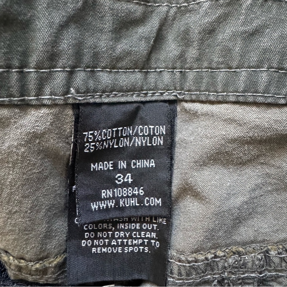 Kuhl Size 34 Carbon Gray Cargo Shorts - Picture 4 of 9